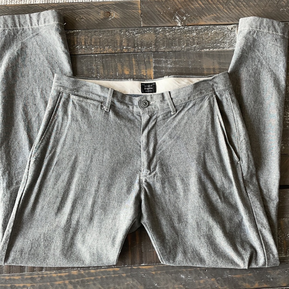 J. Crew 484 Slim Chambray Pants
